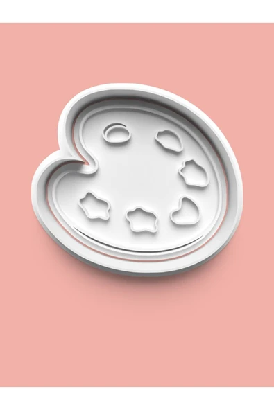 Resim Paleti Kurabiye Kalıbı Ve Şeker Hamuru Kalıbı ürün görseli