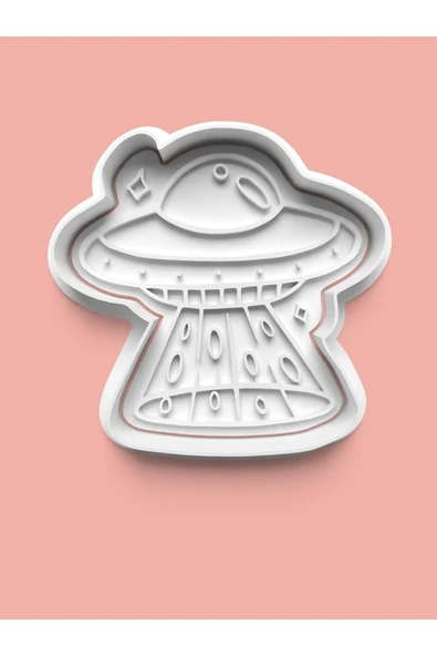 Uzay Gemisi Kurabiye Kalıbı Ve Şeker Hamuru Kalıbı ürün görseli