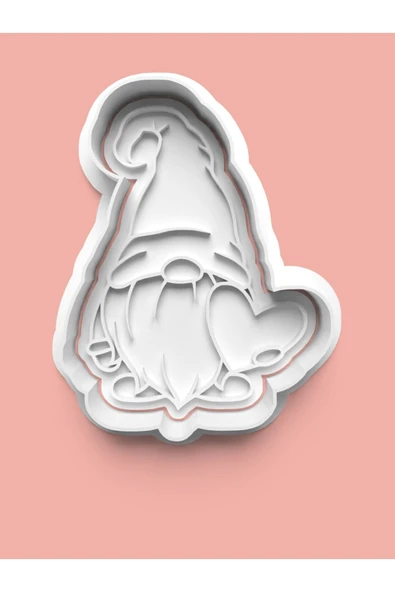 Kalp Figürlü Cüce Kurabiye Kalıbı Ve Şeker Hamuru Kalıbı ürün görseli