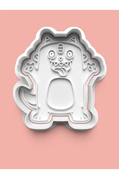 Sevimli Canavar Figürü Kurabiye Kalıbı Ve Şeker Hamuru Kalıbı ürün görseli