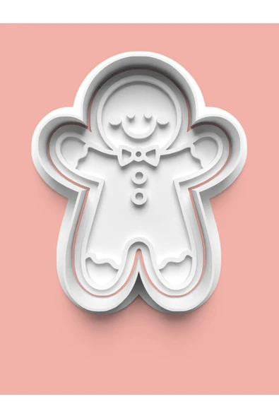 Papyonlu Kurabiye Adam Figürü Kurabiye Kalıbı Ve Şeker Hamuru Kalıbı ürün görseli