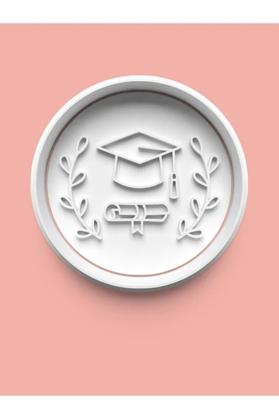 Mezuniyet Temalı Kurabiye Kalıbı Ve Şeker Hamuru Kalıbı ürün görseli