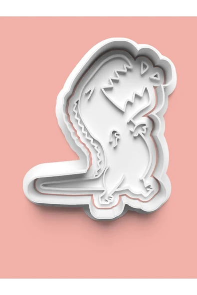 Kükreyen Dinozor T-Rex Kurabiye Kalıbı Ve Şeker Hamuru Kalıbı ürün görseli