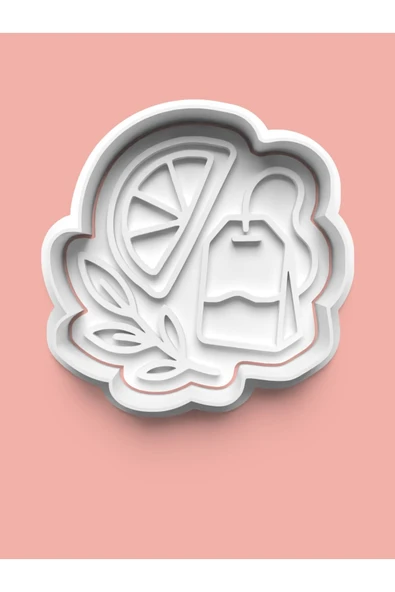 Poşet Çay Figürü Kurabiye Kalıbı Ve Şeker Hamuru Kalıbı