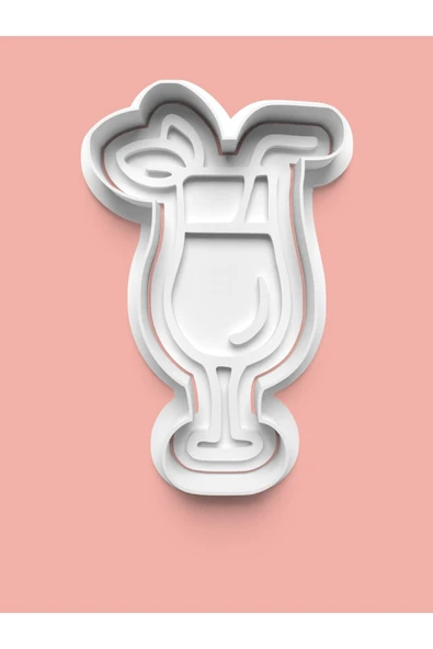 Kokteyl Bardağı Kurabiye Kalıbı Ve Şeker Hamuru Kalıbı ürün görseli