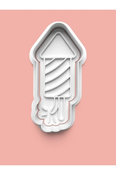 Fişek Figürü Kurabiye Kalıbı Ve Şeker Hamuru Kalıbı ürün görseli