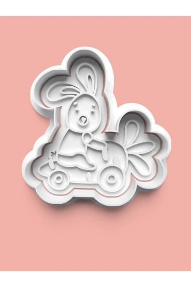 Havuçla Kaçan Tavşan Kurabiye Kalıbı Ve Şeker Hamuru Kalıbı ürün görseli