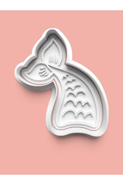 Deniz Kızı Kuyruğu Kurabiye Kalıbı Ve Şeker Hamuru Kalıbı ürün görseli