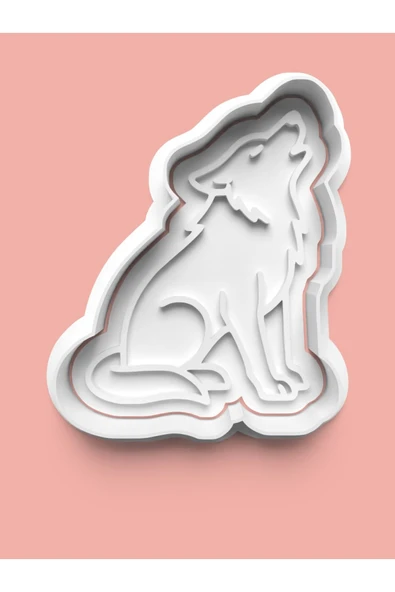 Uluyan Kurt Figürü Kurabiye Kalıbı Ve Şeker Hamuru Kalıbı ürün görseli