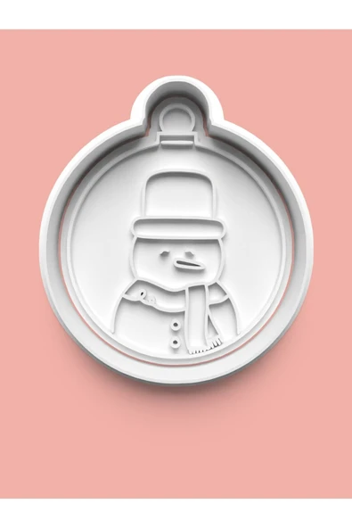 Kardan Adam Figürü Kurabiye Kalıbı Ve Şeker Hamuru Kalıbı ürün görseli