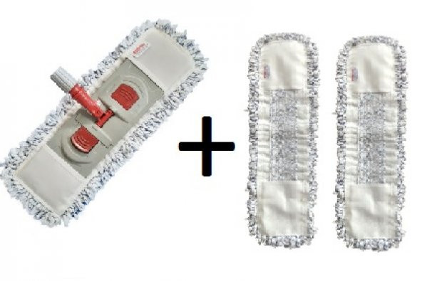 COD-EX Mikrofiber Mop Takımı 50 CM + 2 Yedek Mop