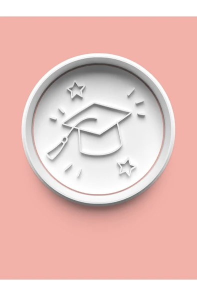 Mezuniyet Temalı Kurabiye Kalıbı Ve Şeker Hamuru Kalıbı ürün görseli