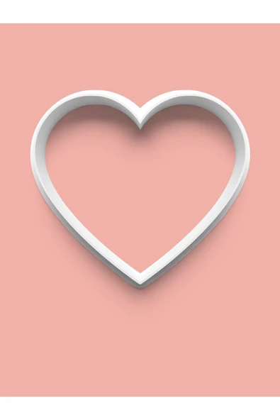 Kalp Hamur Kesici Kurabiye Kalıbı Ve Şeker Hamuru Kalıbı ürün görseli