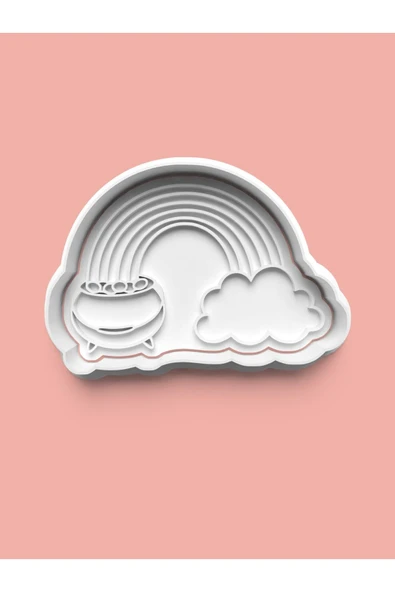 Gökkuşağı Temalı Kurabiye Kalıbı Ve Şeker Hamuru Kalıbı ürün görseli