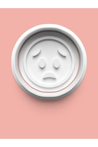 Emoji Surat İfadesi Kurabiye Kalıbı Ve Şeker Hamuru Kalıbı ürün görseli