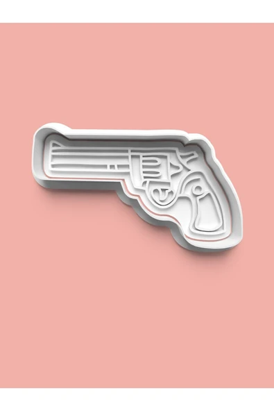 Kovboy Silah Figürü Kurabiye Kalıbı Ve Şeker Hamuru Kalıbı ürün görseli