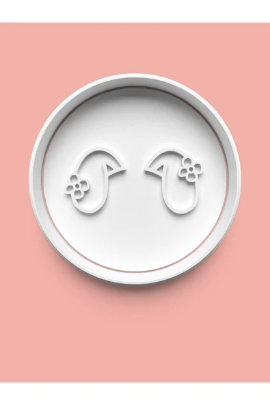 Sevimli Tavşan Kulakları Kurabiye Kalıbı Ve Şeker Hamuru Kalıbı ürün görseli