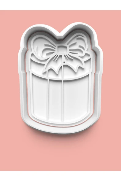 Hediye Kutusu Figürü Kurabiye Kalıbı Ve Şeker Hamuru Kalıbı ürün görseli