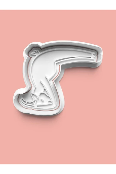 Yoga Yapan Keçi Figürü Kurabiye Kalıbı Ve Şeker Hamuru Kalıbı ürün görseli