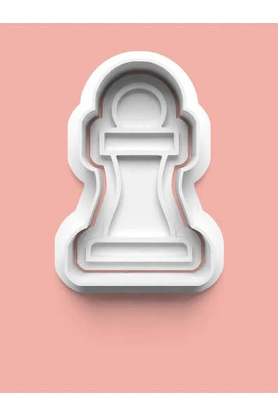 Satranç Piyon Figürü Kurabiye Kalıbı Ve Şeker Hamuru Kalıbı ürün görseli