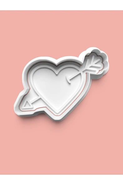 Aşk Simgesi Kalp Figürü Kurabiye Kalıbı Ve Şeker Hamuru Kalıbı ürün görseli