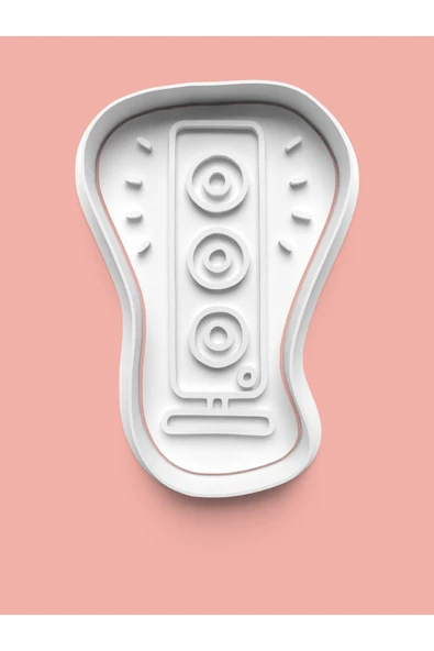 Parti Temalı Hoparlör Figürü Kurabiye Kalıbı Ve Şeker Hamuru Kalıbı ürün görseli