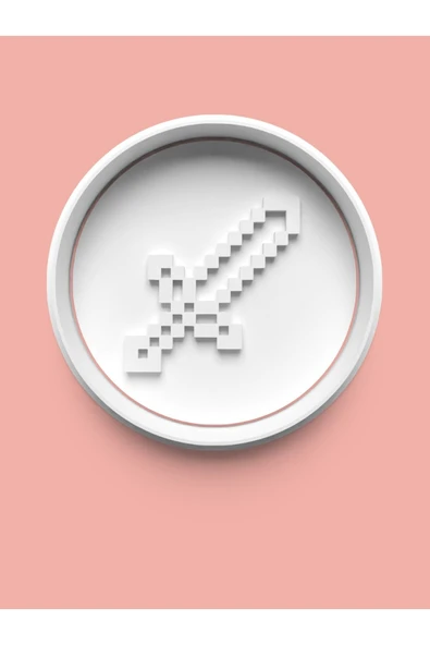 Minecraft Kılıcı Kurabiye Kalıbı Ve Şeker Hamuru Kalıbı ürün görseli