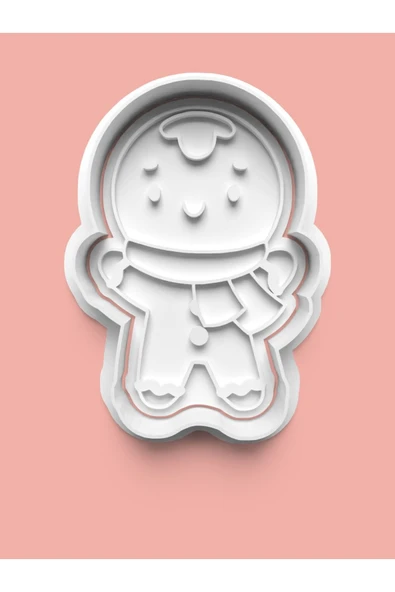 Minik Kurabiye Adamı Figürü Kurabiye Kalıbı Ve Şeker Hamuru Kalıbı ürün görseli