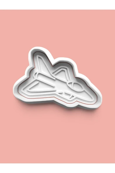 Savaş Uçağı Kurabiye Kalıbı Ve Şeker Hamuru Kalıbı ürün görseli