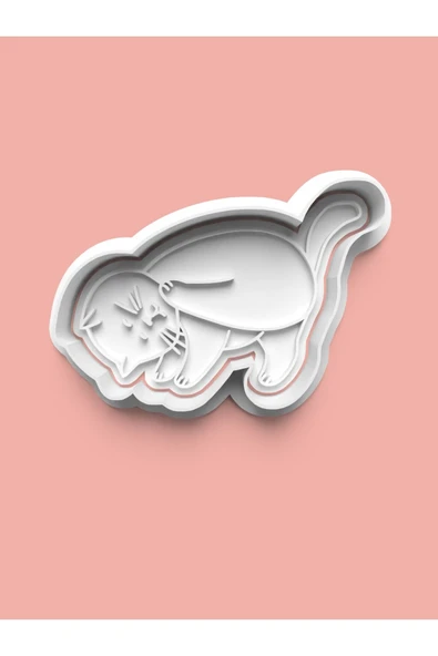 Dansçı Kedi Kurabiye Kalıbı Ve Şeker Hamuru Kalıbı ürün görseli