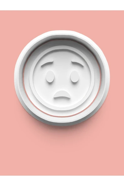 Emoji Surat İfadesi Kurabiye Kalıbı Ve Şeker Hamuru Kalıbı ürün görseli