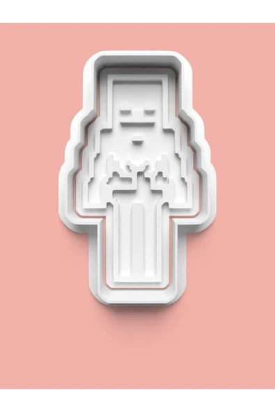 Minecraft Figürü Kurabiye Kalıbı Ve Şeker Hamuru Kalıbı ürün görseli