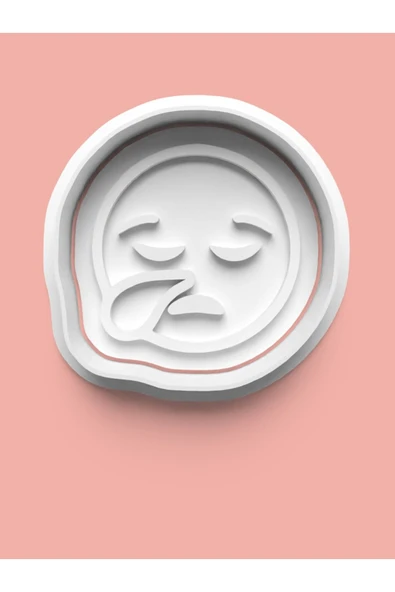 Emoji Surat İfadesi Kurabiye Kalıbı Ve Şeker Hamuru Kalıbı ürün görseli