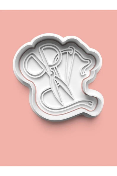 Terzi Makas Figürü Kurabiye Kalıbı Ve Şeker Hamuru Kalıbı ürün görseli