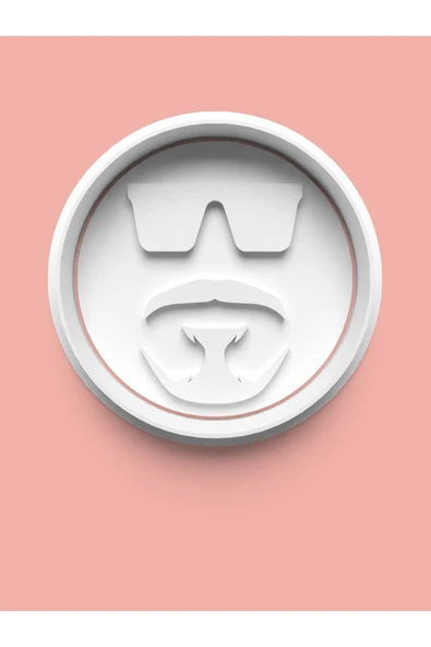 Top Sakallı Adam Figürü Kurabiye Kalıbı Ve Şeker Hamuru Kalıbı ürün görseli