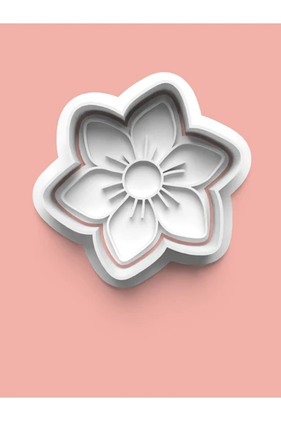 Çiçek Figürü Kurabiye Kalıbı Ve Şeker Hamuru Kalıbı ürün görseli