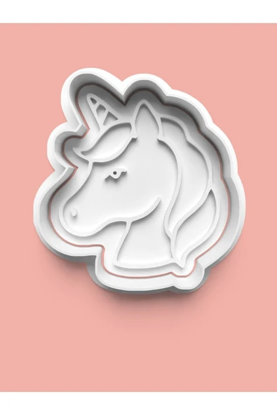 Unicorn Figürü Kurabiye Kalıbı Ve Şeker Hamuru Kalıbı ürün görseli