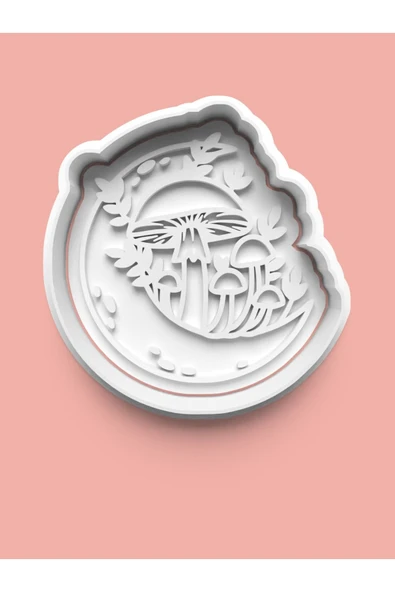 Dekoratif Ay Figürü Kurabiye Kalıbı Ve Şeker Hamuru Kalıbı