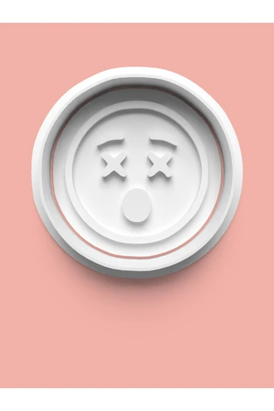 Emoji Surat İfadesi Kurabiye Kalıbı Ve Şeker Hamuru Kalıbı ürün görseli