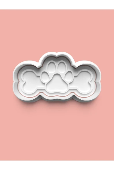 Köpek ve Kemik Kurabiye Kalıbı Ve Şeker Hamuru Kalıbı ürün görseli