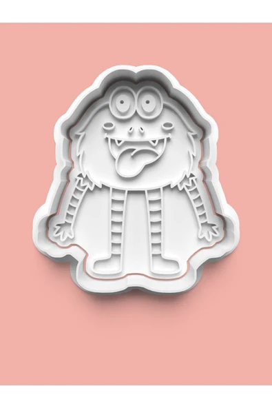 Sevimli Canavar Figürü Kurabiye Kalıbı Ve Şeker Hamuru Kalıbı ürün görseli