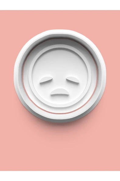 Emoji Üzgün Surat Kurabiye Kalıbı Ve Şeker Hamuru Kalıbı ürün görseli