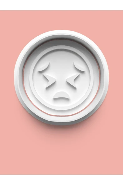 Emoji Surat İfadesi Kurabiye Kalıbı Ve Şeker Hamuru Kalıbı ürün görseli
