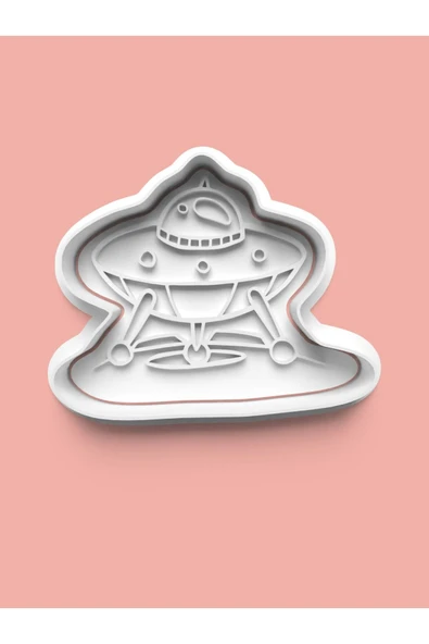 Uzay Gemisi Figürü Kurabiye Kalıbı Ve Şeker Hamuru Kalıbı ürün görseli