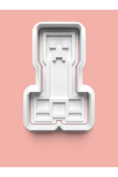 Minecraft Figürü Kurabiye Kalıbı Ve Şeker Hamuru Kalıbı ürün görseli