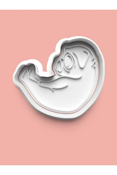 Yoga Yapan Pug Köpeği Figürü Kurabiye Kalıbı Ve Şeker Hamuru Kalıbı ürün görseli