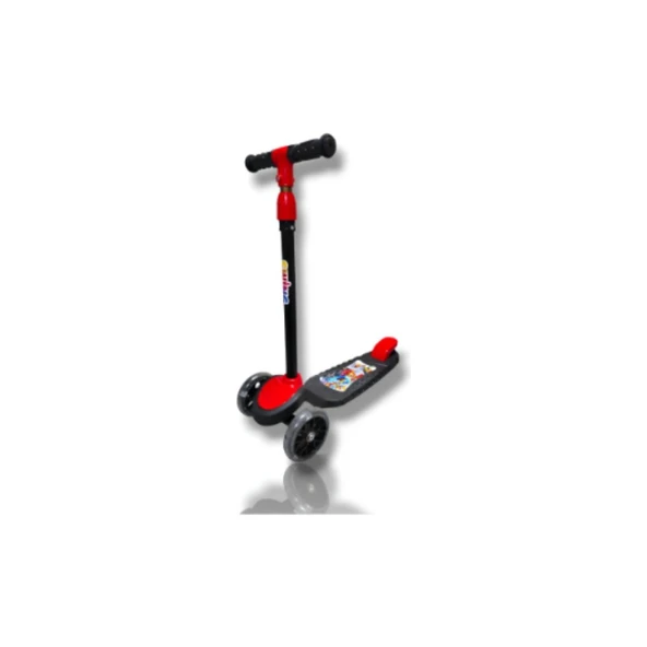 Swing Scooter Işıklı Kutulu Kırmızı - Resim 3