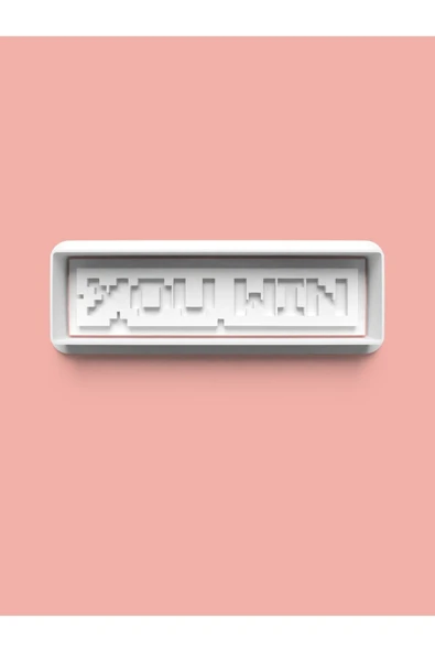 You Win Oyun Sloganı Kurabiye Kalıbı Ve Şeker Hamuru Kalıbı ürün görseli