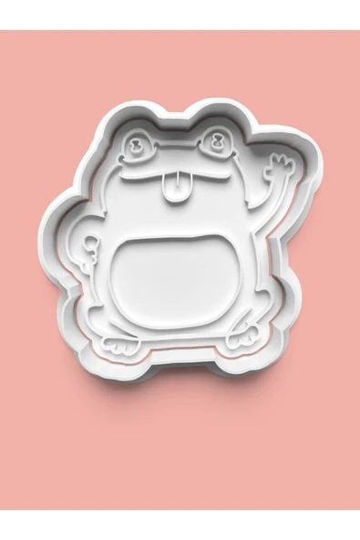 Sevimli Kurbağa Figürü Kurabiye Kalıbı Ve Şeker Hamuru Kalıbı ürün görseli