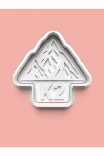 K2 Dağ Figürü Kurabiye Kalıbı Ve Şeker Hamuru Kalıbı ürün görseli